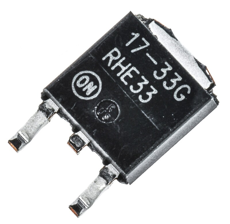 onsemiNCP1117DT33G,1LowDropoutVoltage,VoltageRegulator1A,3.3V3-Pin,DPAK,Регуляторнапряжения