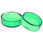 Panel Mount Indicator Lens Round Style, Green, 15mm diameter