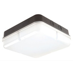 RS PRO Square LED Bulkhead Light, 15.5 W, , Lamp Supplied, IP65