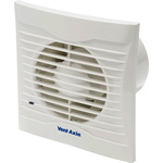 Vent-Axia Silhouette 100T Silhouette Rectangular Ceiling Mounted, Panel Mounted, Wall Mounted Extractor Fan, 75m³/h