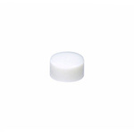 White Push Button Cap, for use with AB Series, BB Series, FB, M2B Series, MB24 Series, Round Cap