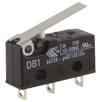 SPDT-NO/NC Short Lever Microswitch, 6 A @ 250 V ac
