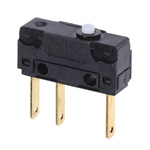 SPDT Plunger Microswitch, 5 A @ 250 V ac
