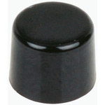 Black Push Button Cap, for use with E020 Series (Sealed Snap-Acting Momentary Push Button Switch), Cap