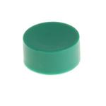 Green Push Button Cap, for use with Apem 10400 Series (Push Button Switch), Cap