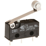 SPDT-NO/NC Roller Lever Microswitch, 6 A @ 250 V ac