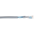 CAE Groupe 4 Core 24 AWG Telephone Cable, 1/0.51 mm, Grey Sheath, 100m