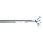 CAE Groupe 10 Core 24 AWG Telephone Cable, 1/0.51 mm, Grey Sheath, 100m