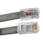 RS PRO Female RJ45 to Male RJ45 Telephone Extension Cable, Grey Sheath, 3m