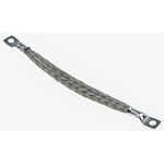 RS PRO Braided Wire, M5 Stud Size, 24 x 11 x 0.2 mm, 0.15m BS EN 13602:2002, BS4109