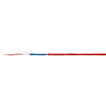 RS PRO 2 Core 20 AWG Telephone Cable, 1/0.81 mm, Red Sheath, 100m