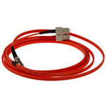 Startech ST to SC Duplex Multi Mode OM1 Fibre Optic Cable, 62.5/125μm, Orange, 3m