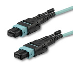 StarTech.com MPO to MPO Multi Mode OM3 Fibre Optic Cable, 50/125μm, Aqua, 5m