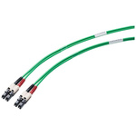 Siemens to LC Duplex Fibre Optic Cable, 50μm, Green, 1m