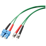 Siemens to SC Duplex Fibre Optic Cable, 50μm, Green, 1m