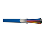 CAE Multimedia Connect Multi Mode OM3 Fibre Optic Cable, 7.6mm, Blue, 100m