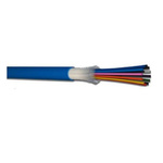 CAE Multimedia Connect Multi Mode OM3 Fibre Optic Cable, 13mm, Blue, 100m