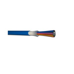 CAE Multimedia Connect Multi Mode OM3 Fibre Optic Cable, 6.3mm, Blue, 100m