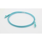 Molex Premise Networks LC to LC Duplex OM3 Multi Mode OM3 Fibre Optic Cable, 50/125μm, Light Blue, 2m