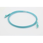 Molex Premise Networks LC to LC Tight Buffer OM3 Multi Mode OM3 Fibre Optic Cable, 50/125μm, Light Blue, 3m