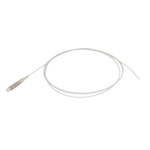 Amphenol Industrial LC to SC Tight Buffer OM3 Multi Mode OM3 Fibre Optic Cable, 900μm, White, 1m