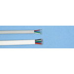 Decelect Forgos 6 Core 26 AWG Telephone Cable, White Sheath, 50m