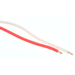 Decelect Forgos 2 Core Telephone Cable, 1/0.5 mm, Red/White Sheath, 100m