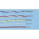 Decelect Forgos 2 Core Telephone Cable, 1/0.5 mm, Blue/Red Sheath, 100m