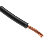 RS PRO Black 4 mm² Hook Up Wire, 12 AWG, 52/0.3 mm, 100m, PVC Insulation