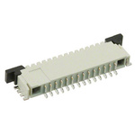 1-84953-4 | TE Connectivity, FPC 1mm Pitch 14 Way Right Angle Female FPC Connector, ZIF Top Contact