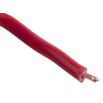 RS PRO Red 1 mm² Hook Up Wire, 17 AWG, 1/1.13 mm, 100m, PVC Insulation