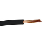 RS PRO Black 2.5 mm² Hook Up Wire, 13 AWG, 7/0.67 mm, 100m, PVC Insulation