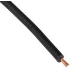 RS PRO Black 0.5 mm² Hook Up Wire, 20 AWG, 16/0.2 mm, 100m, PVC Insulation