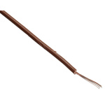 RS PRO Brown 0.75 mm² Hook Up Wire, 18 AWG, 24/0.2 mm, 100m, PVC Insulation