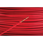 RS PRO Red 1 mm² Hook Up Wire, 17 AWG, 32/0.2 mm, 100m, PVC Insulation
