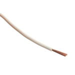 RS PRO White 1.5 mm² Hook Up Wire, 15 AWG, 30/0.25 mm, 100m, PVC Insulation