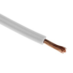 RS PRO White 1 mm² Hook Up Wire, 57/0.15 mm, 30m