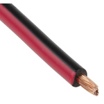 RS PRO Black/Red 1 mm² Hook Up Wire, 57/0.15 mm, 30m