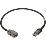 HARTING Male USB A to Female USB A USB Extension Cable, 3m