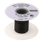 RS PRO Black 0.05 mm² Hook Up Wire, 30 AWG, 1/0.25 mm, 50m, Kynar Insulation