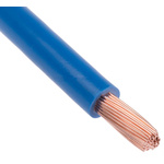 RS PRO Blue 10 mm² Hook Up Wire, 7 AWG, 80/0.4 mm, 25m, PVC Insulation