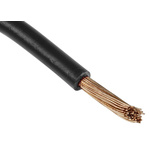RS PRO Black 16 mm² Hook Up Wire, 5 AWG, 126/0.4 mm, 25m, PVC Insulation