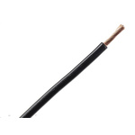RS PRO Black 10 mm² Hook Up Wire, 8 AWG, 72/0.4 mm, 100m, PVC Insulation