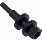 RS PRO Black Rubber Round Cable Grommet for 1 → 3mm Cable Dia.
