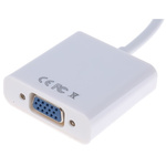 Clever Little Box 100mm Male Mini DisplayPort to Female VGA White KVM Mixed Cable Assembly