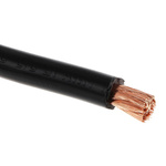 RS PRO Black 25 mm² Hook Up Wire, 4 AWG, 196/0.4 mm, 100m, PVC Insulation