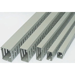 Betaduct Grey Slotted Panel Trunking - Open Slot, W25 mm x D75mm, L1m, PVC