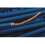 RS PRO Blue 0.75 mm² Hook Up Wire, 18 AWG, 24/0.2 mm, 100m, Zero Halogen Insulation
