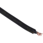 RS PRO Black 0.75 mm² Hook Up Wire, 18 AWG, 24/0.2 mm, 100m, Zero Halogen Insulation