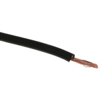 RS PRO Black 1 mm² Hook Up Wire, 17 AWG, 32/0.2 mm, 100m, Zero Halogen Insulation